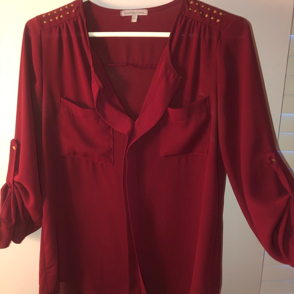 Button up blouse from Charlotte Rousse